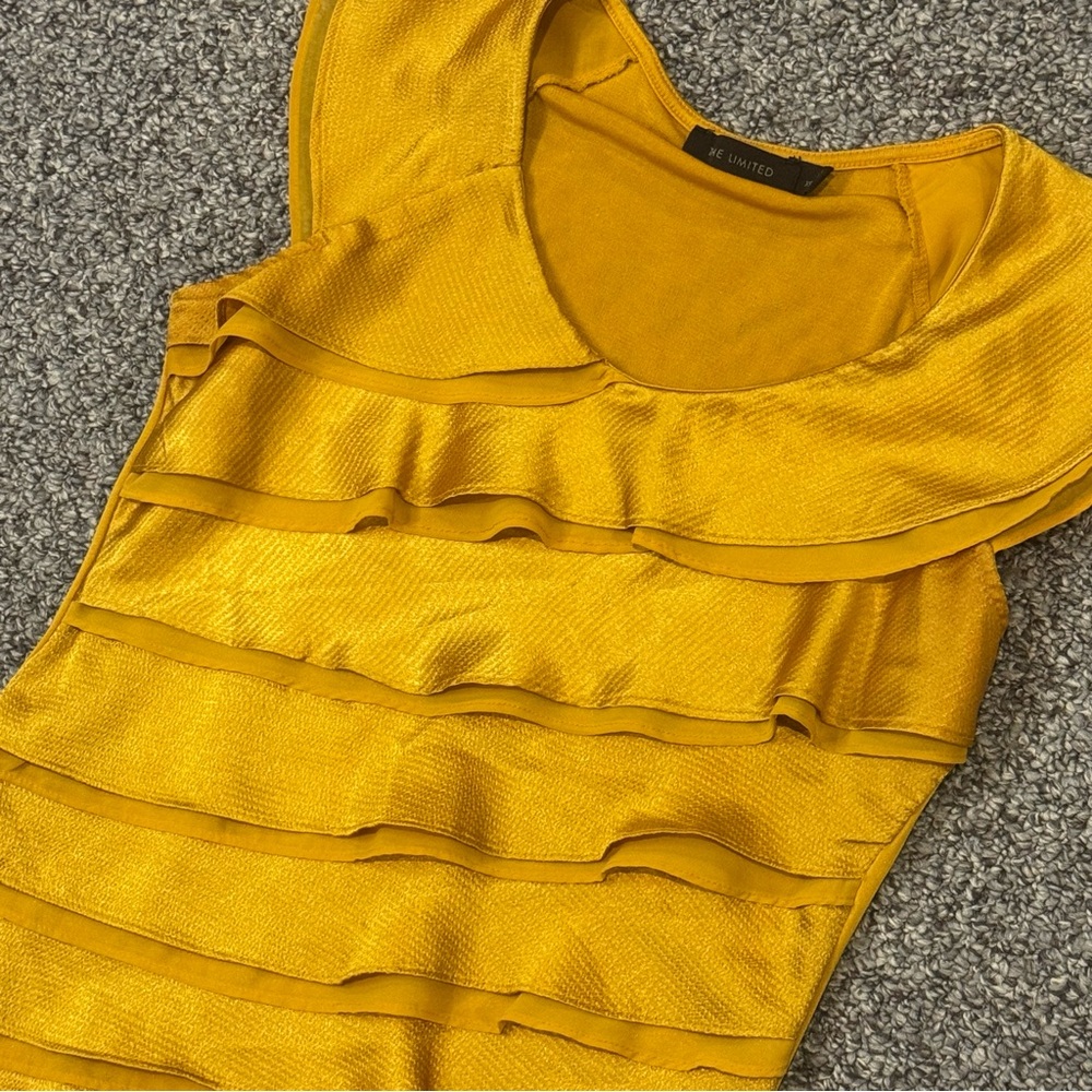 The Limited Yellow Tiered RuffleTop - Picture 3 of 7